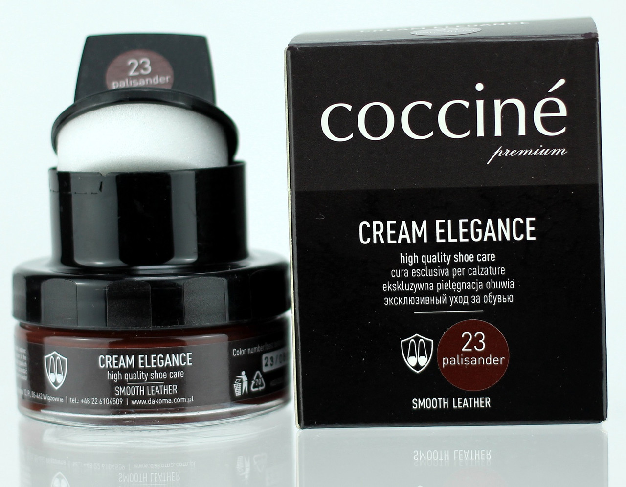 

Крем для обуви с губкой Coccine CREAM ELEGANCE Палисандр 50мл 55/26/50/23