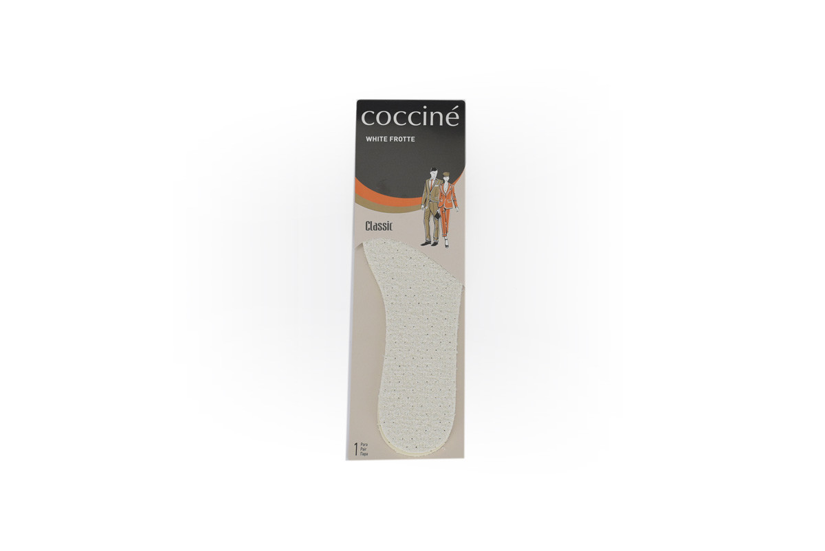 

Стельки дышащие вырезные Coccine WHITE FROTTE размер 41-46 665/131/41/46