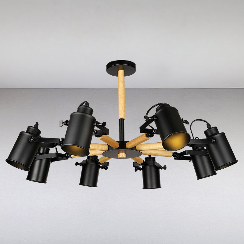 

Люстра Light House LS-13374-8 BK черная