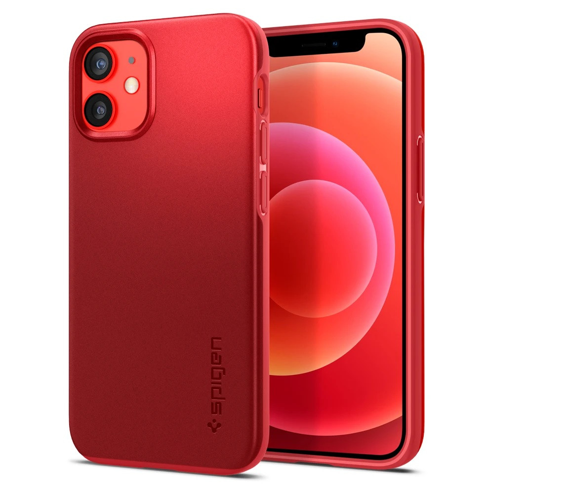 

Чехол Spigen Thin Fit для iPhone 12 Mini Red