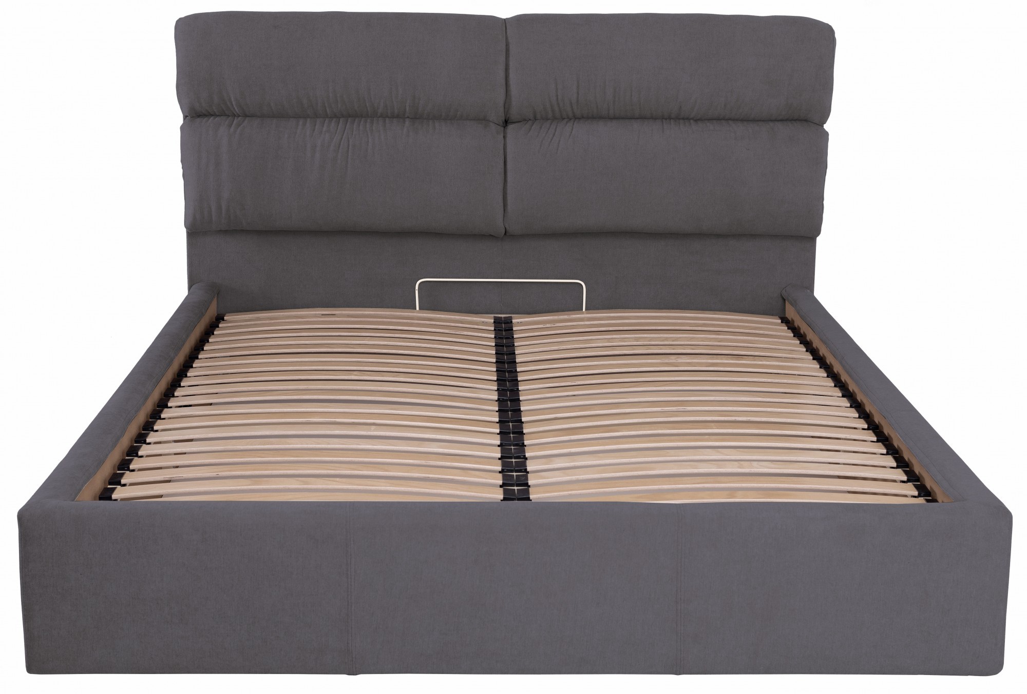 

Кровать Oxford Comfort 140 х 200 см Мисти Dark Grey С подъемным механизмом и нишей для белья Темно-серая