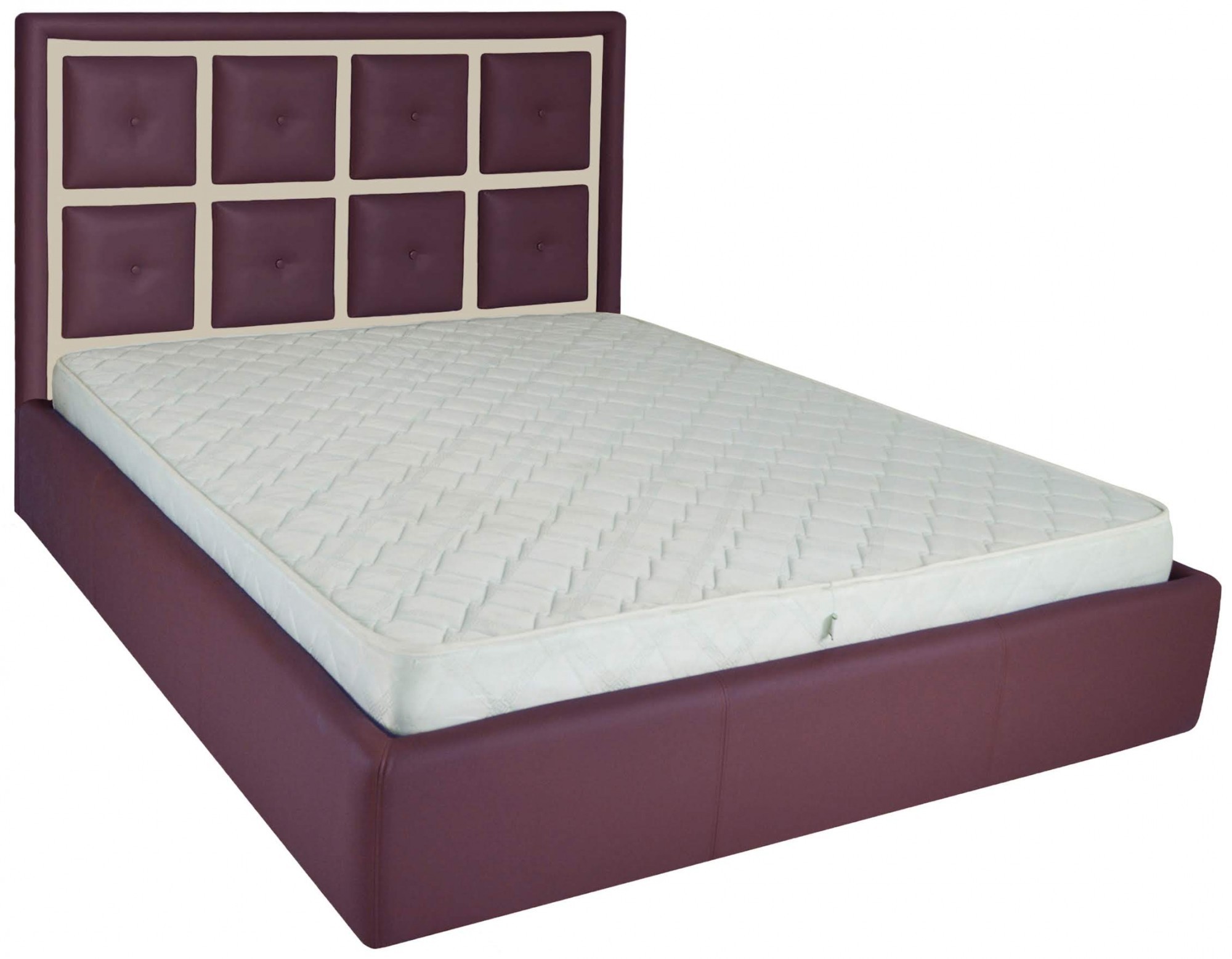 

Кровать Двуспальная Windsor Comfort 160 х 190 см Fly 2216/2207 С подъемным механизмом и нишей для белья Фиолетовая+Бежевая