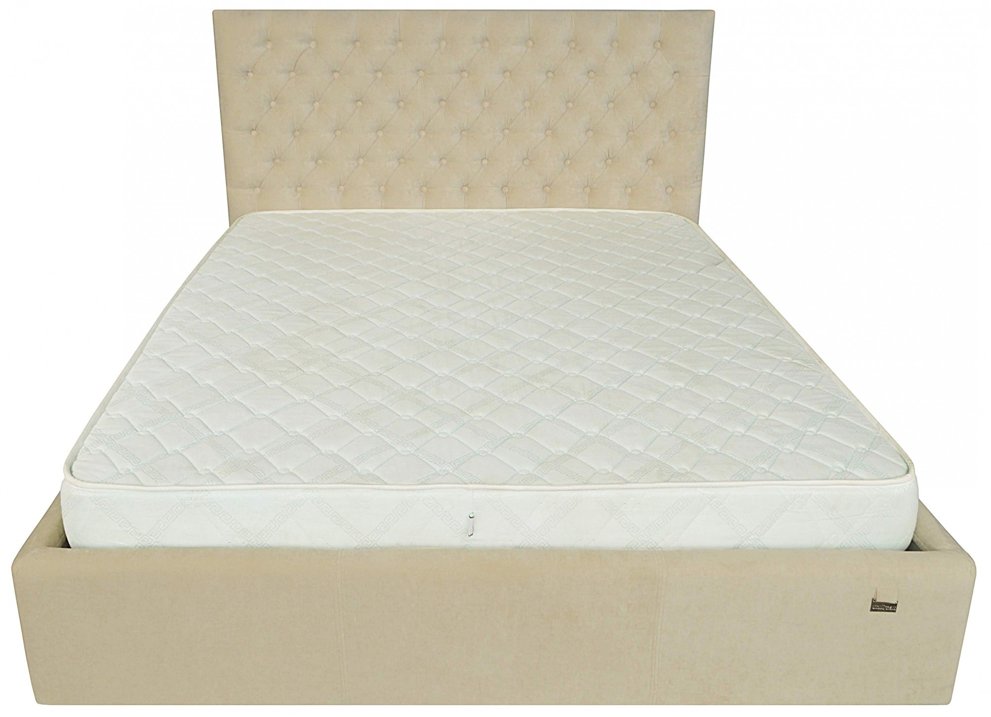 

Кровать Cambridge Comfort 140 х 190 см Кордрой 231 С подъемным механизмом и нишей для белья Бежевая
