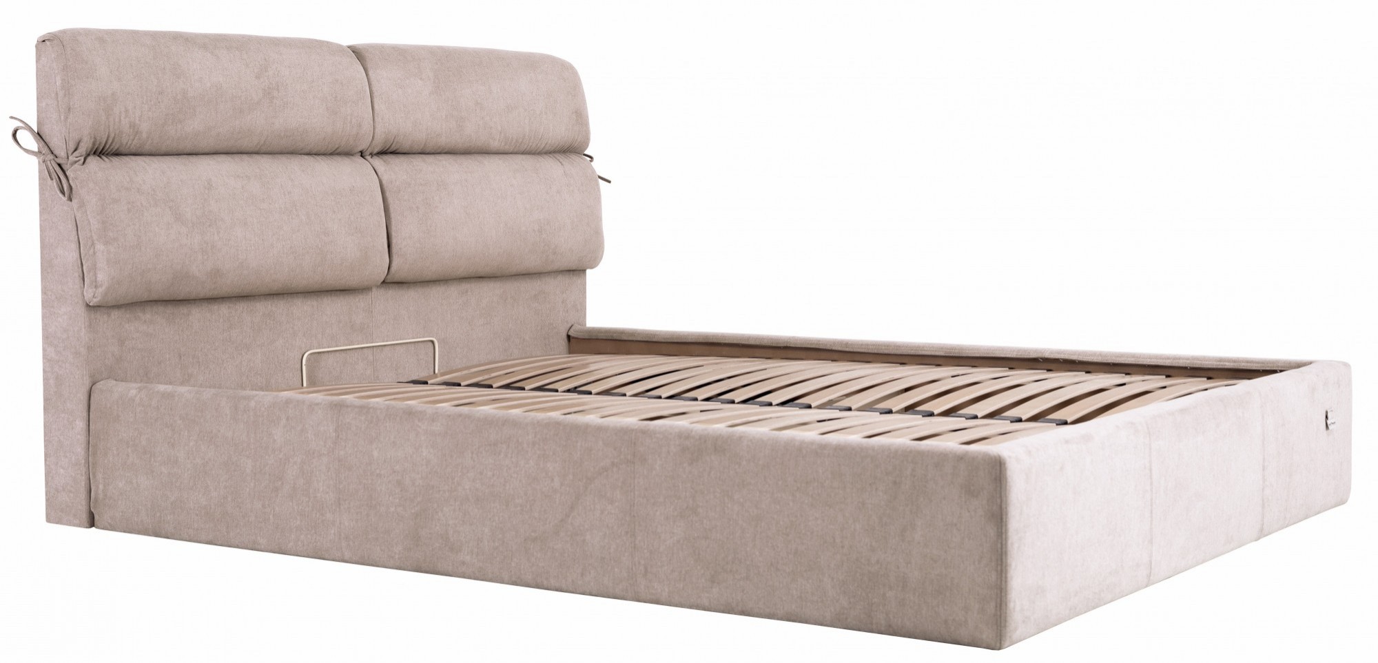 

Кровать Edinburgh Comfort 140 х 190 см Мисти Mocco С подъемным механизмом и нишей для белья Серая