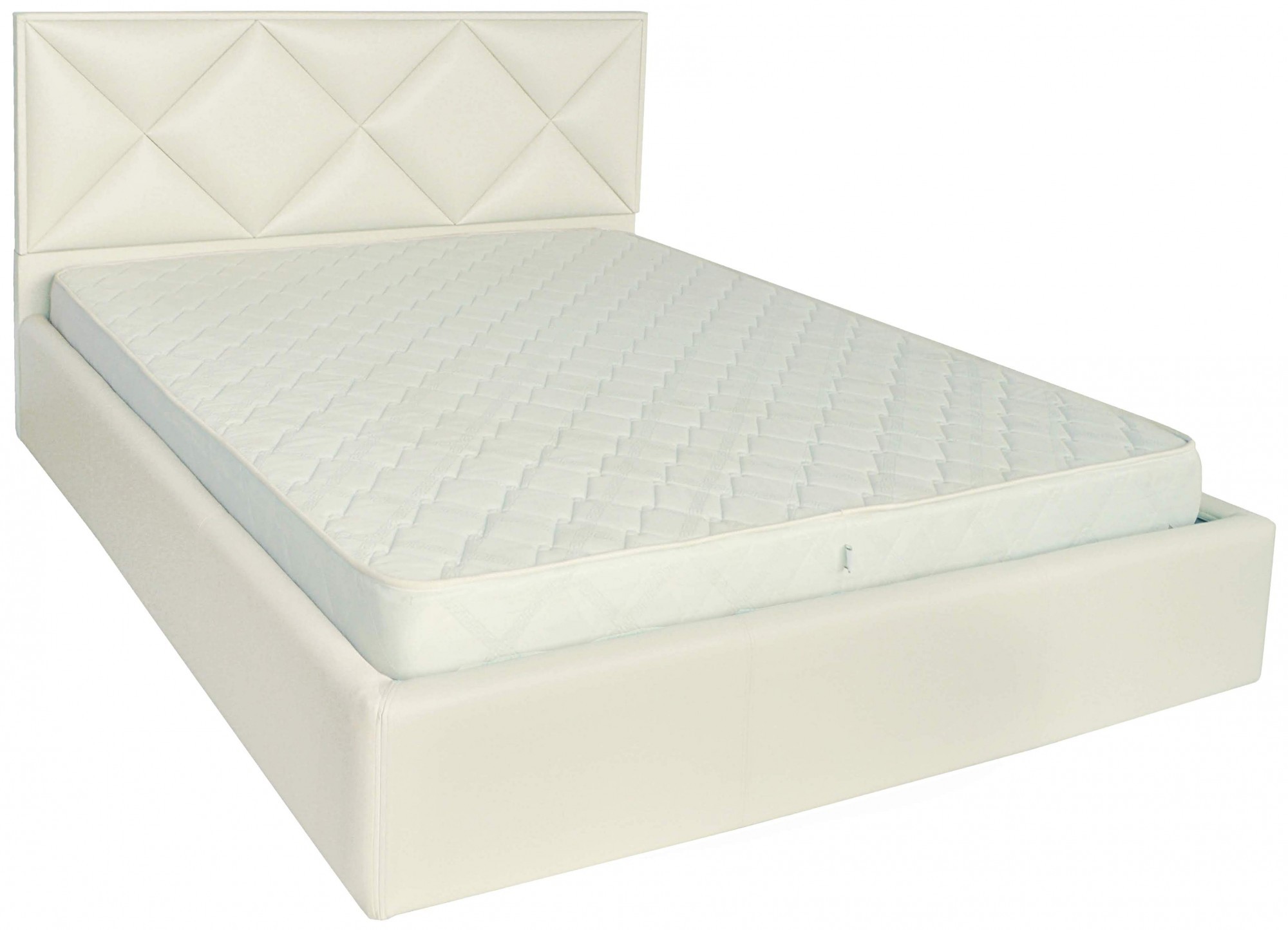 

Кровать Двуспальная Leeds Comfort 160 х 200 см Fly 2200 A1 С подъемным механизмом и нишей для белья Белая