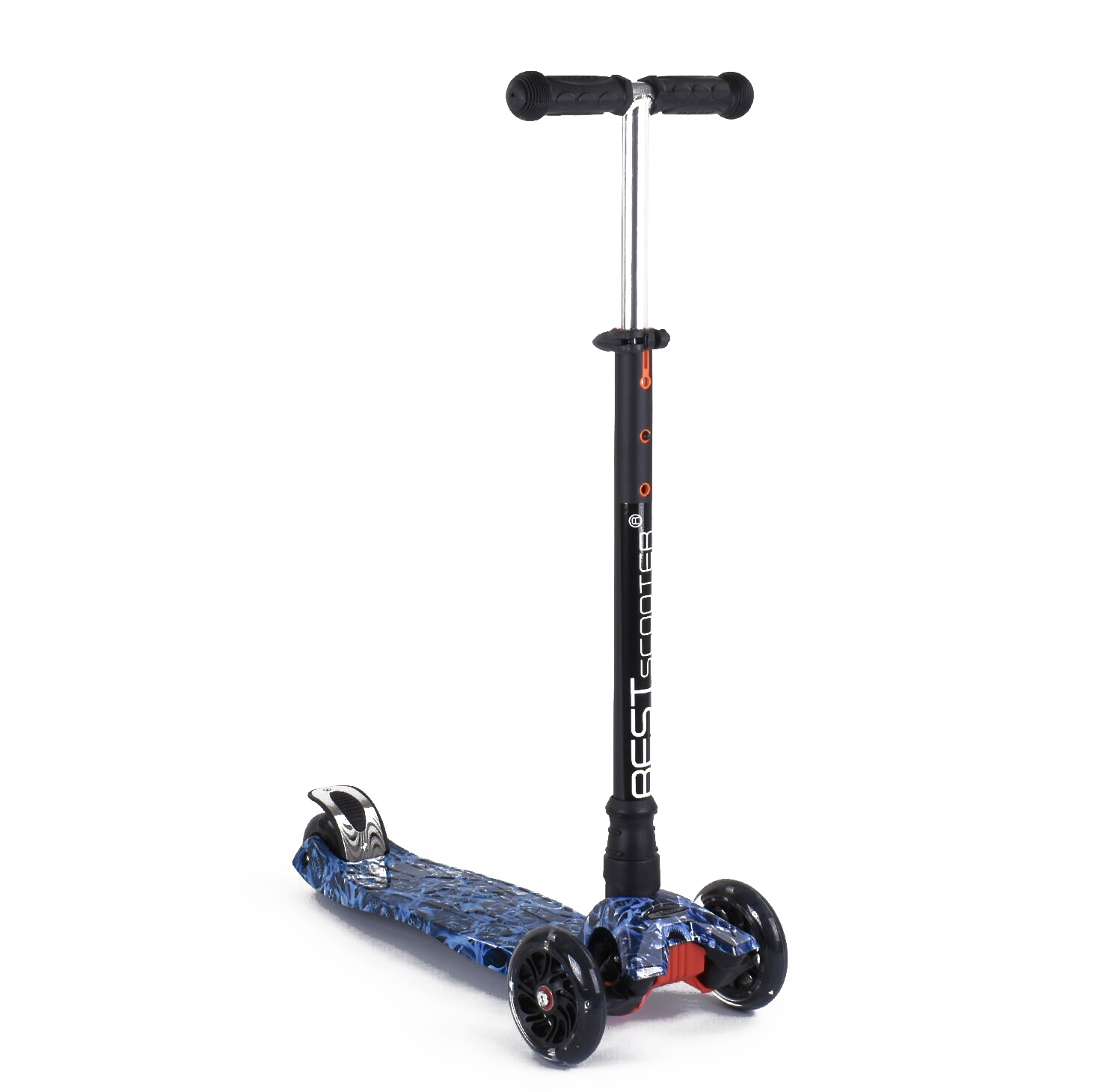 

Самокат детский 3х колесный Best Scooter, ar. DIMSA-8766, черный с голубым