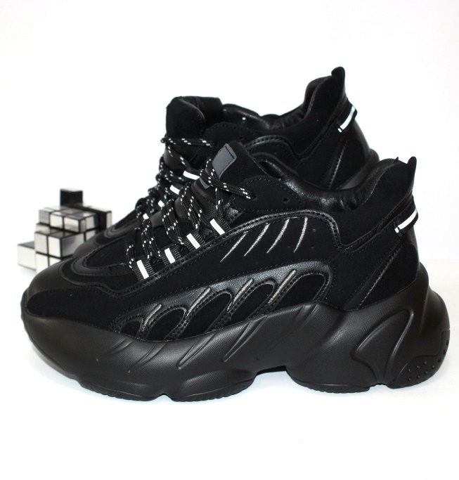 

Кроссовки женские тёплые Violetta 166-61-black 37 22.5см черный