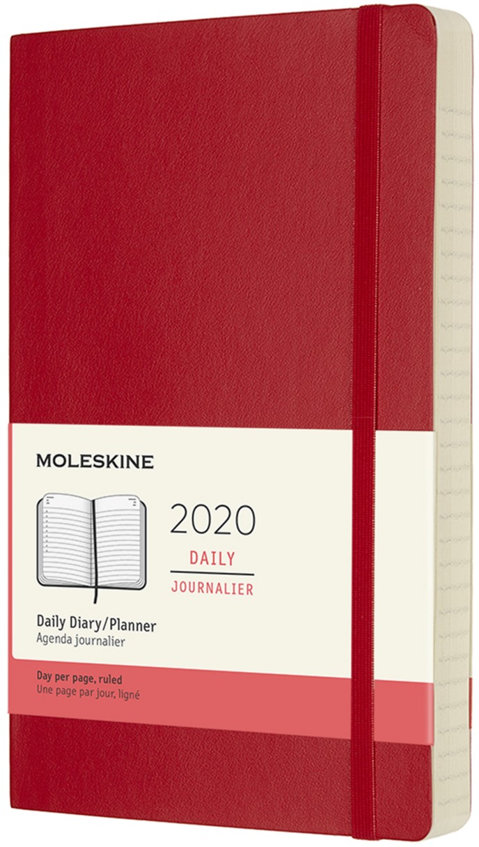 

Ежедневник Moleskine 2020 13 х 21 см 400 страниц Красный Мягкая обложка (8058647628806)