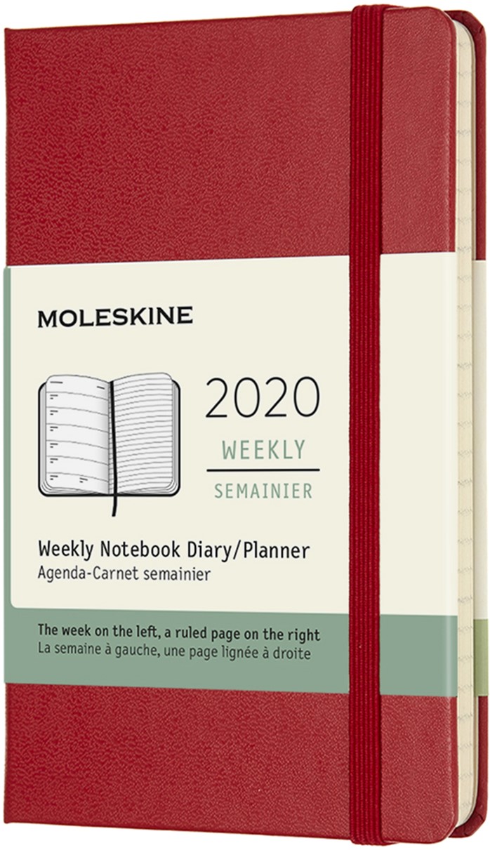 

Еженедельник Moleskine 2020 9 х 14 см 144 страницы Красный (8058647628875)