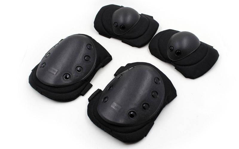 

Комплект защитный тактический наколенники налокотники Zelart BC-4039-BK