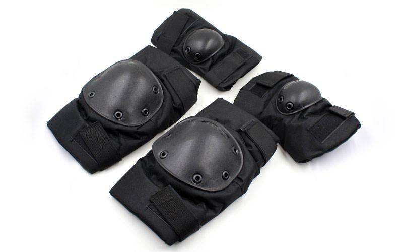 

Комплект защита тактическая наколенники налокотники Zelart BC-4267-BK