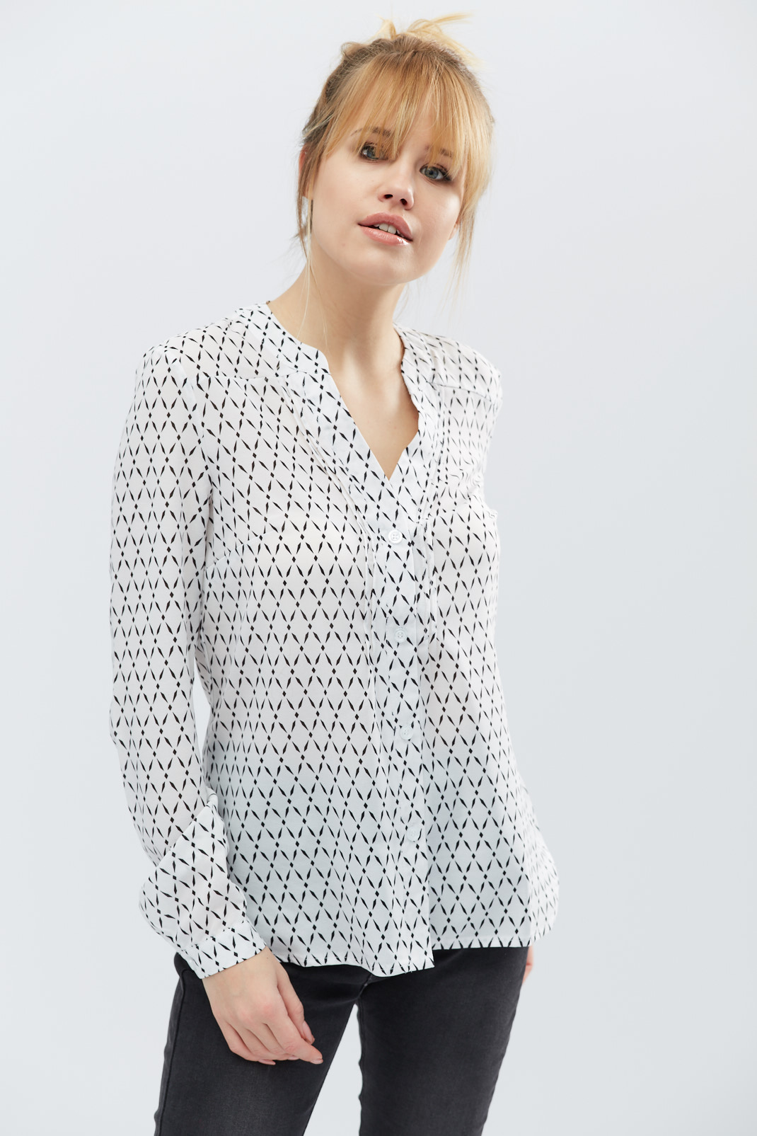 

РУБАШКА BK-7391-3 (XS. БЕЛЫЙ-ЧЕРНЫЙ) XS