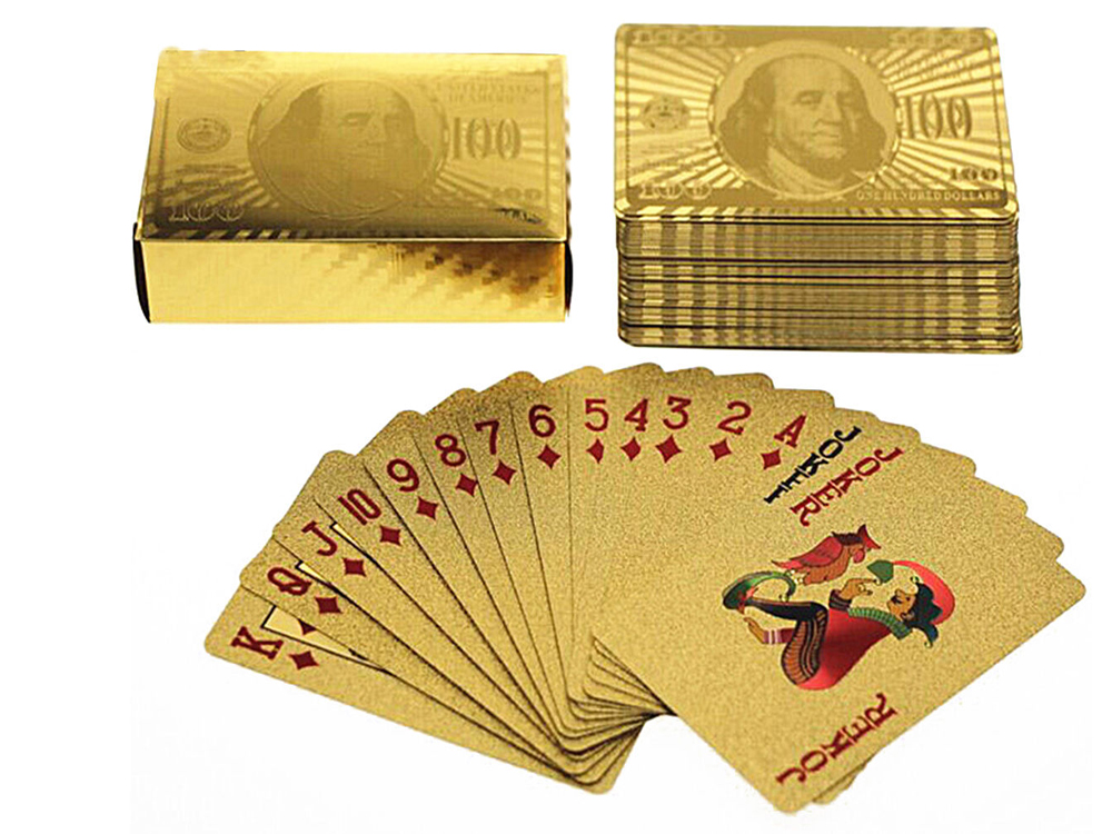 

Колода игральных карт BauTech 100$ водонепроницаемые Золотой (1004-237-01)