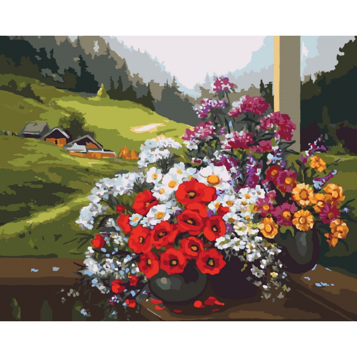 

Набор для росписи по номерам Идейка "Родной край" 40*50см. КНО2212