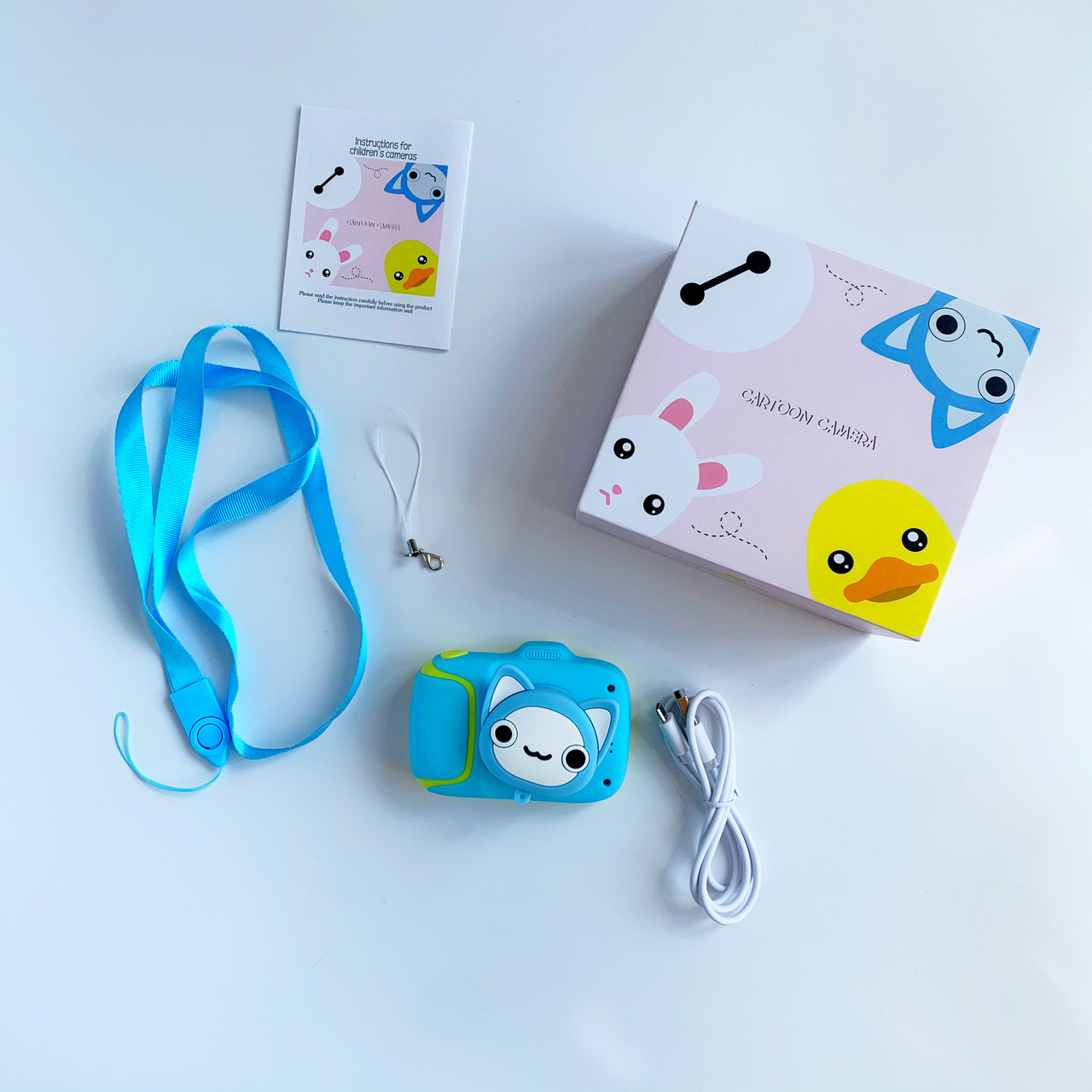 

Детский цифровой фотоаппарат Cartoon Kids Camera модель Х11 голубой котенок ab82913