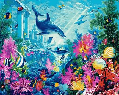 

Картина рисование по номерам Mariposa Водный мир MR-Q2111 40х50см набор для росписи краски, кисти, холст