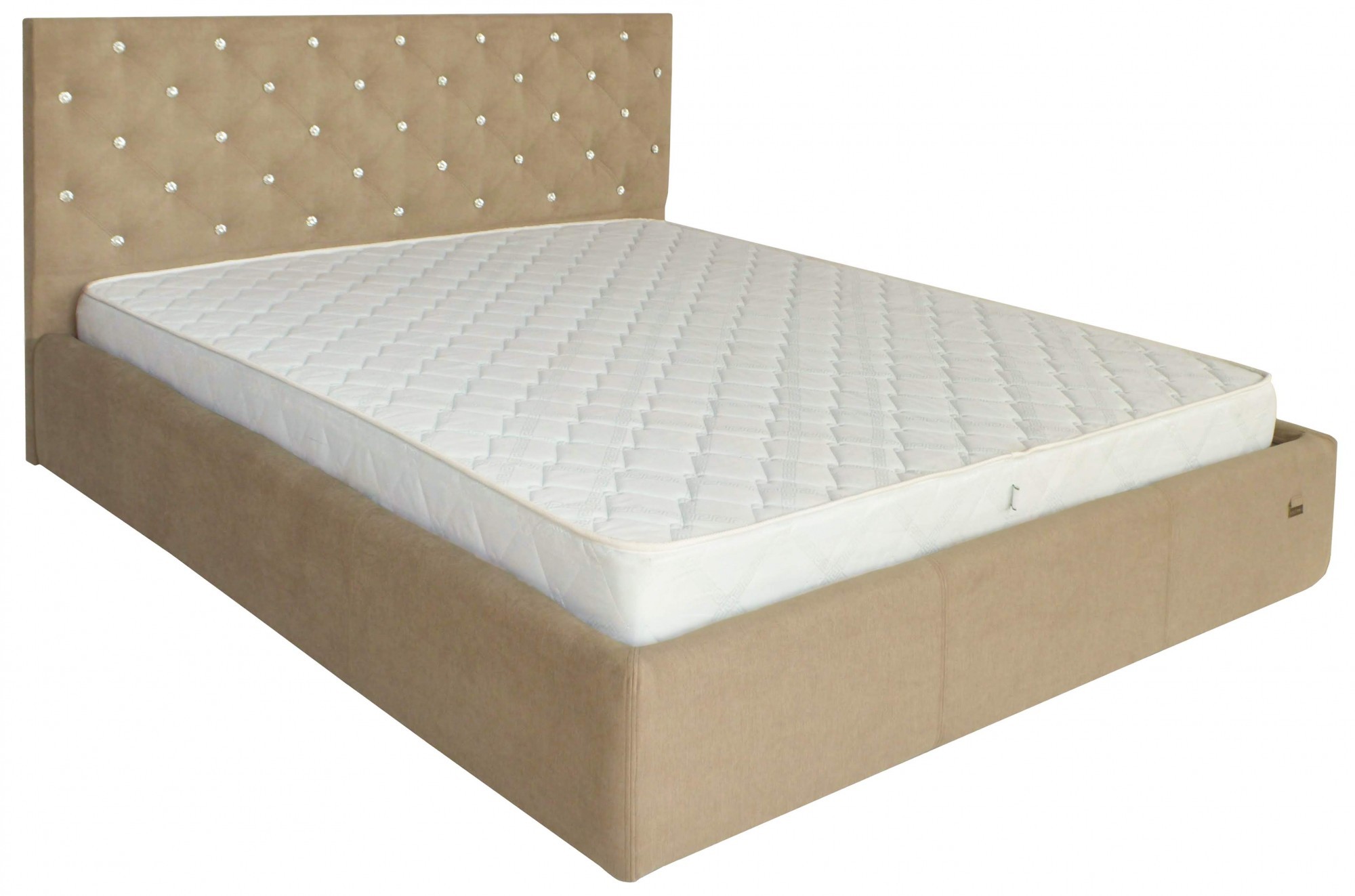 

Кровать Двуспальная Coventry Comfort 160 х 190 см Мисти Mocco С подъемным механизмом и нишей для белья С1 Бежевая