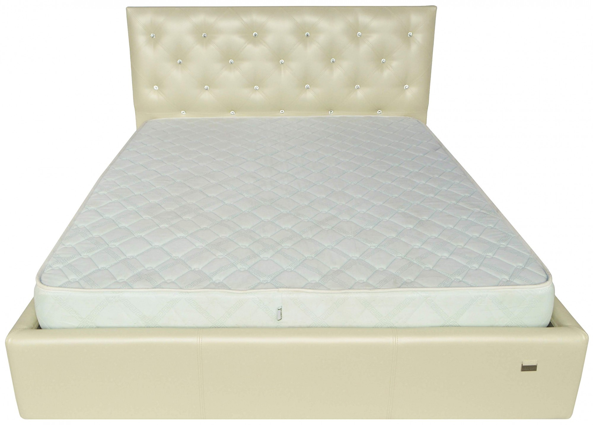 

Кровать Bristol Comfort 140 х 200 см Мадрас Перламутр 3 White С подъемным механизмом и нишей для белья С1 Белая