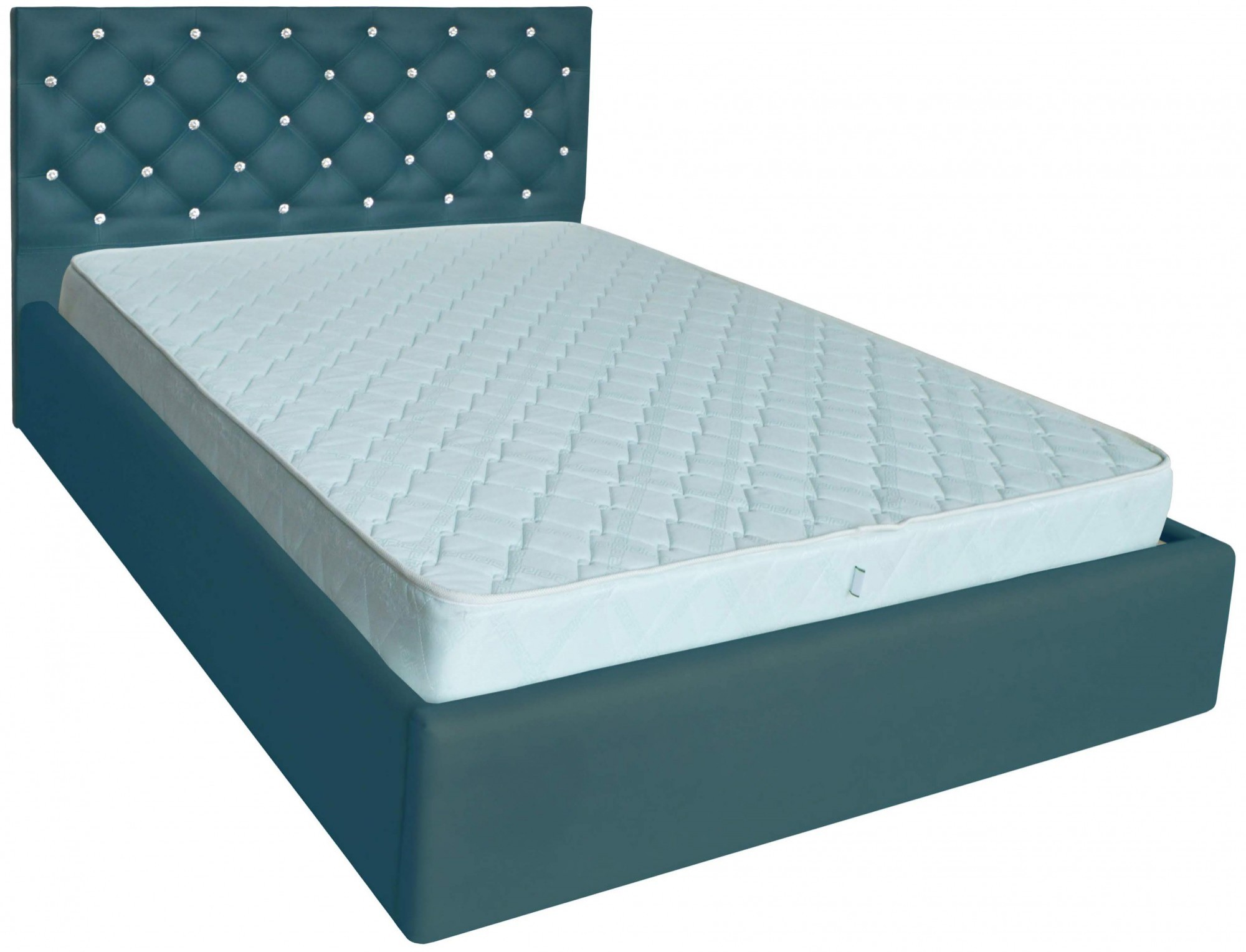 

Кровать Coventry Comfort 140 х 190 см Fly 2215 С подъемным механизмом и нишей для белья С1 Бирюзовая