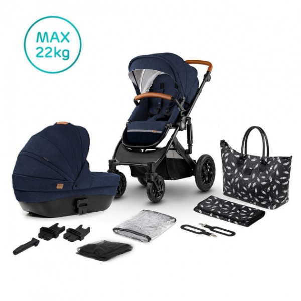 

Коляска/люлька Kinderkraft Prime Navy + MommyBag (KKWPRIMNAVY200) (F00220504)