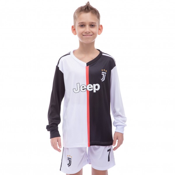 

Форма футбольная с длинным рукавом детская SP-Sport JUVENTUS RONALDO 7 домашняя 2020 CO-1678 р-р L (KL00488)