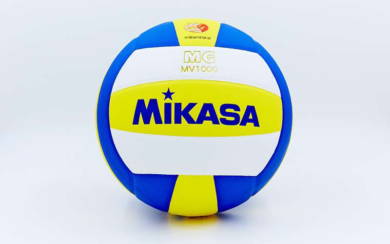 

Мяч волейбольный Клееный PU MIKASA MV-1000 (PU, №5, 5 сл., клееный) (KL00065)
