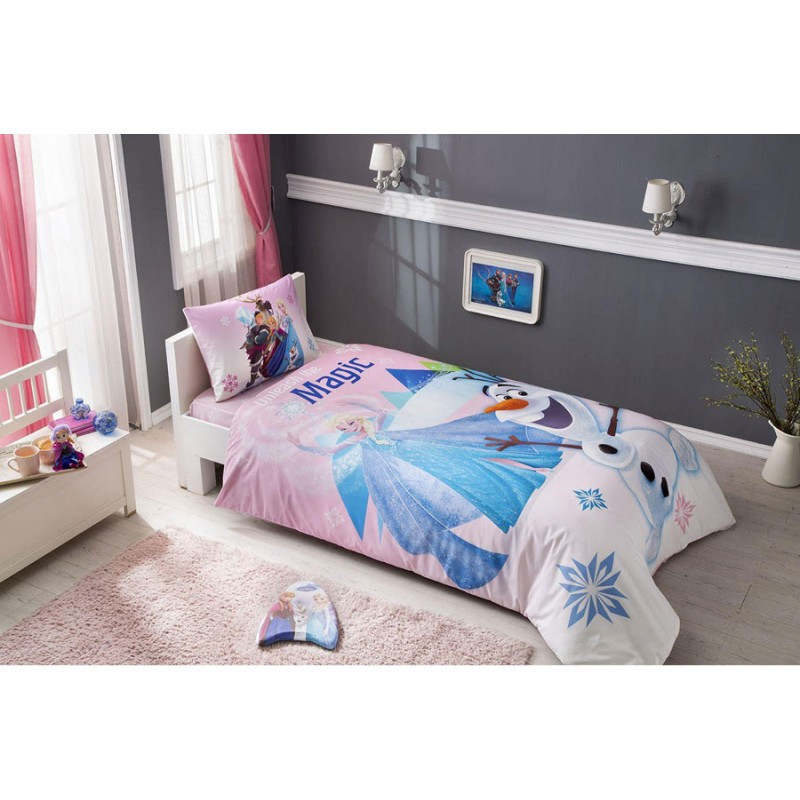 

Постельное белье Tac Disney - Frozen Pink подростковое