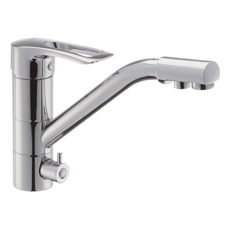 

Смеситель для кухни HANSBERG 021 с выходом для питьевой воды HB0681 Haiba Стальной (HB0681)