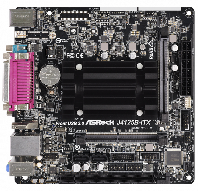 

Материнская плата ASRock J4125B-ITX (Intel Celeron J4125, SoC, PCI-Ex16)