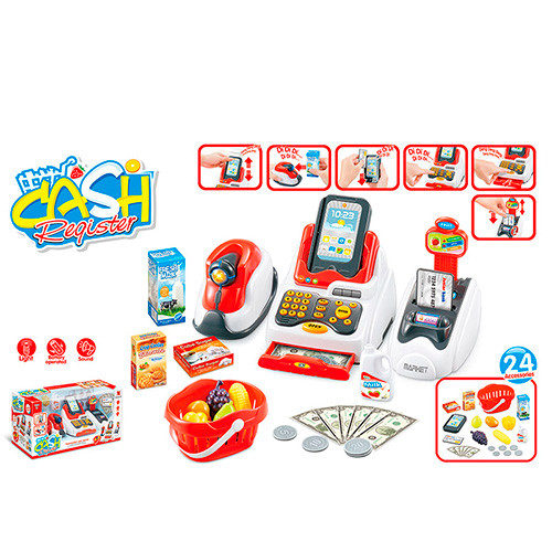 

Игрушечный кассовый аппарат МЕТР плюс 43х20х17 см Белый 000144510