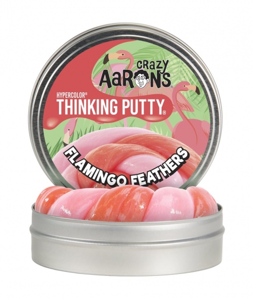

Жвачка для рук Crazy Aarons Thinking Putty Перья фламинго, 90 г (FO020)