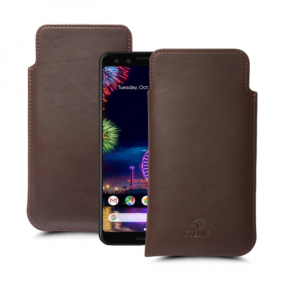 

Футляр Stenk Elegance для Google Pixel 3 Коричневый