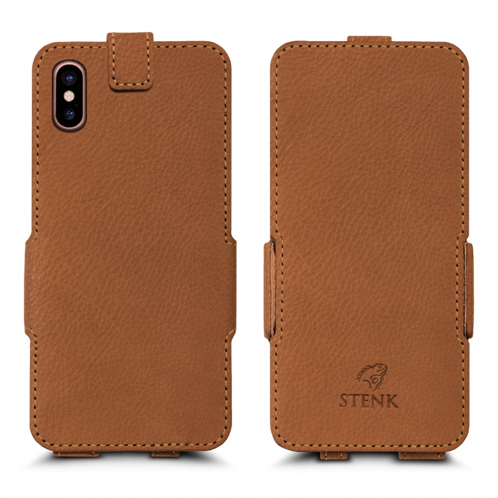 

Чехол флип Stenk Prime для Apple iPhone Xs Max Camel