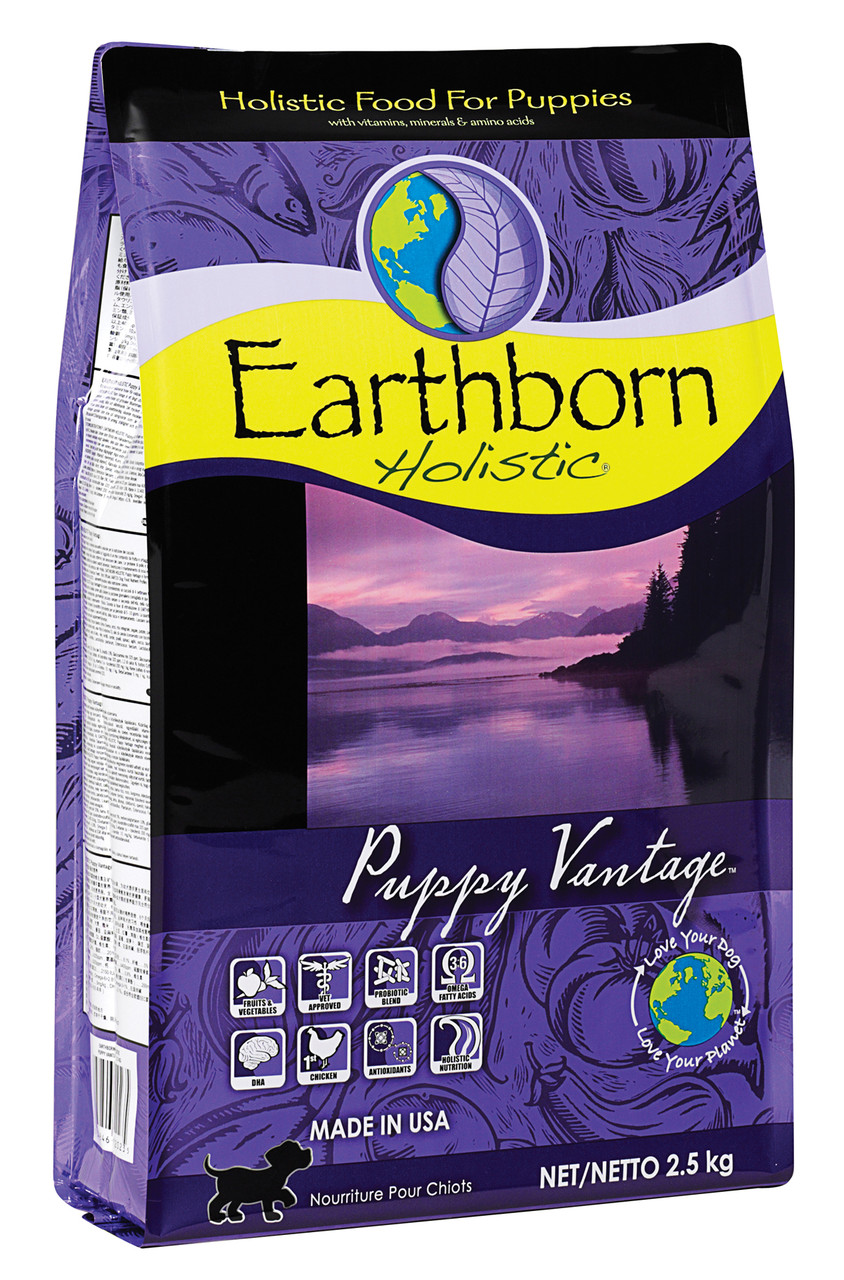 

Сухой корм Earthborn Holistic Dog Puppy Vantage для щенков всех пород курица и белая рыба 2.5 кг