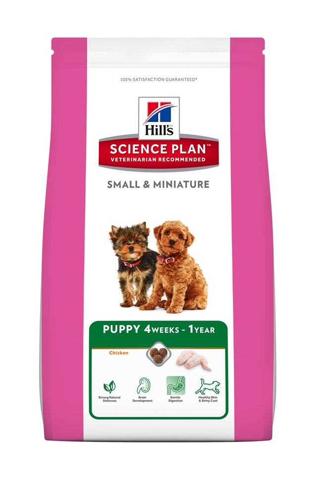 

Сухой корм Hill's Хилс Science Plan Puppy Mini Healthy Development для щенков малых пород курица 1 кг