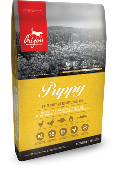 Сухой корм Orijen Puppy 40/20 для щенков мелких и средних пород 11.4 кг