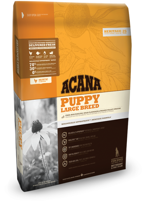 

Сухой корм ACANA Puppy Large Breed Акана для щенков крупных пород 11.4 кг