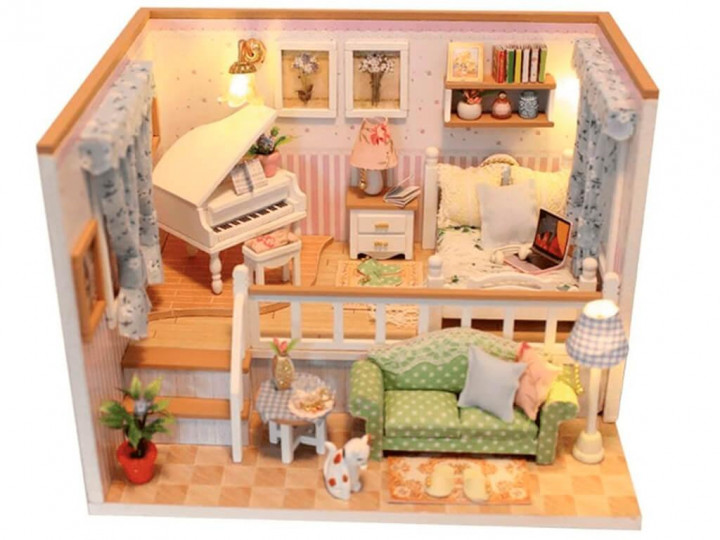 

3D Румбокс Кукольный Домик "Because of You" DIY DollHouse + защитный купол