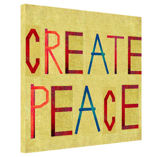 

Картина на холсте Presentville Create peace 65x65 см