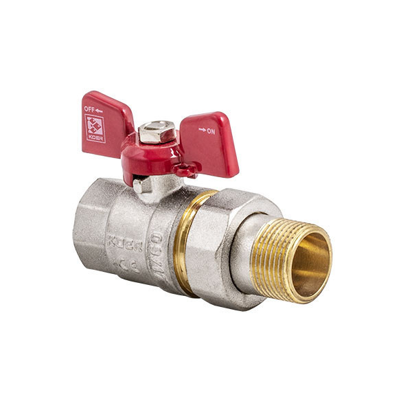 

Кран с американкой 3/4" KR.227 KR0017 Koer Красный (1264613838)