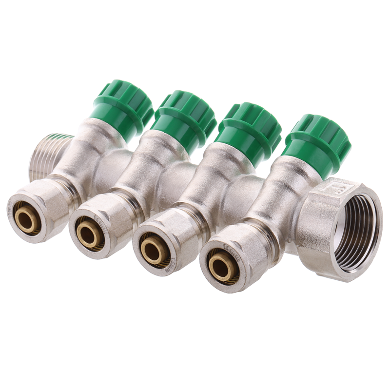 

Коллектор вентильный с фитингом KR.1124-4 1”x4 WAYS KR2834 Koer (KR2834)