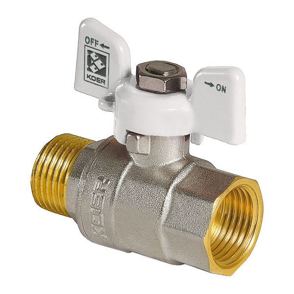 

Кран шаровый 1" ГШБ KR.218.W белый KR0184 Koer Белый (KR0184)