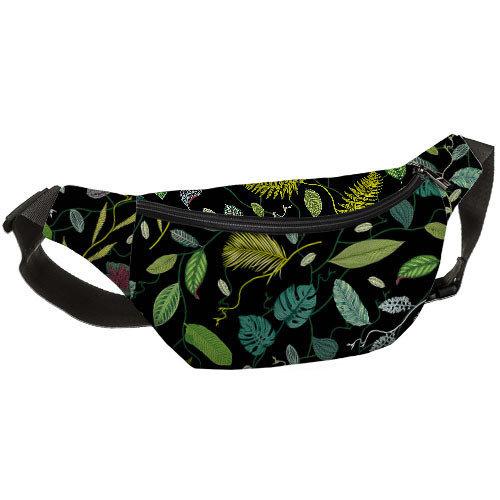 

Сумка на пояс бананка Bumbag Presentville Листья 27х16 см