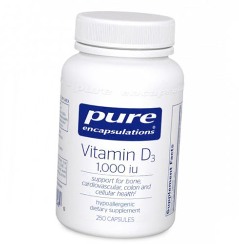 

Витамин Д3, Vitamin D3 1000, Pure Encapsulations 250капс (36361062)