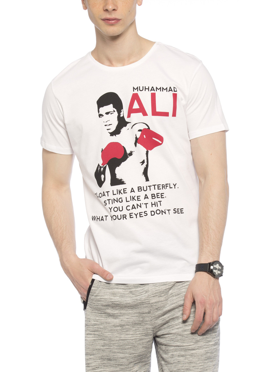 

Футболка LC Waikiki Muhammad Ali XXL Белая (LCW T-shirt -1396-4)