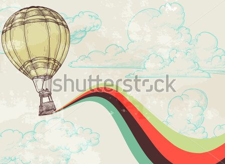 

Фотообои ArtSide Воздушный шар (87797209) Штукатурка