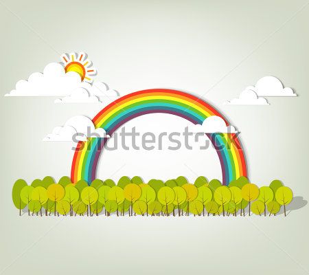 

Фотообои ArtSide Радуга (111877187) Штукатурка