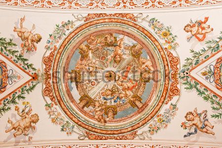 

Фотообои ArtSide Фреска на потолке (228527134) Штукатурка