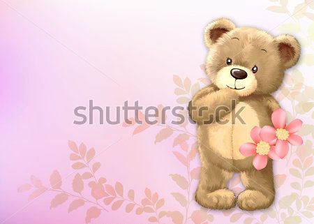

Фотообои ArtSide Мишка (74909032) Штукатурка
