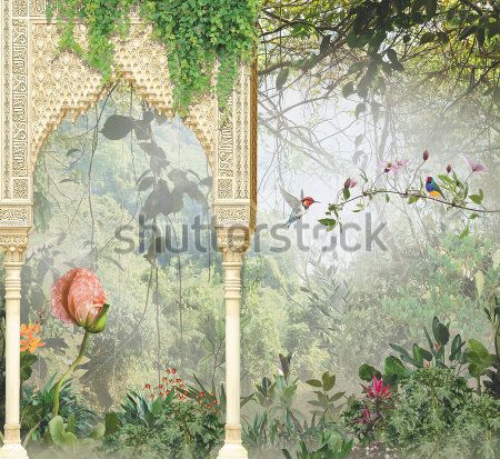 

Фотообои ArtSide Джунгли (343045028) Штукатурка